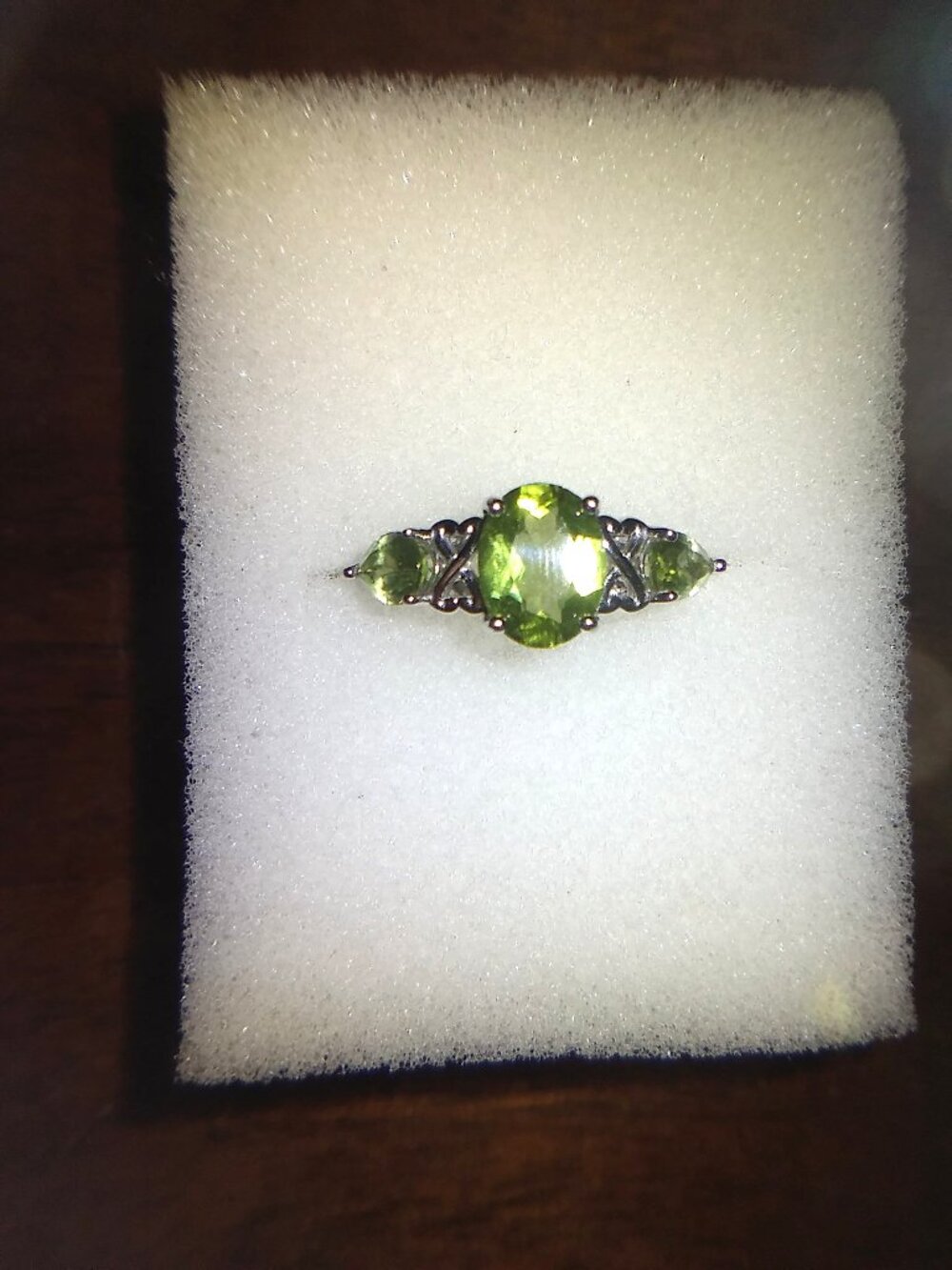 Peridot Silver Ring - Picture 2 of 5